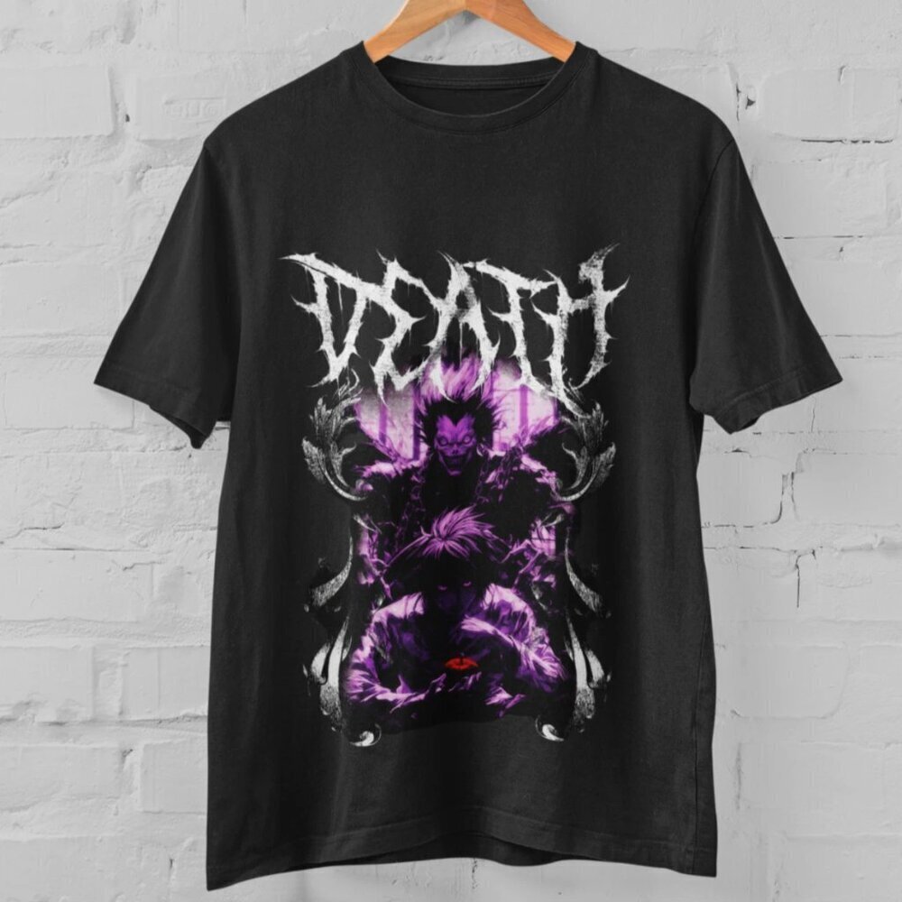 Sukuna Jujutsu Kaisen Dark Anime Purple Graphic Japanese Style Unisex T Shirt.